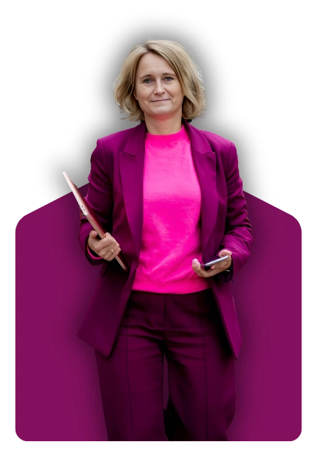 Portret van Esther van Wageningen, expert in stress-educatie en stressreductie bij Rheset